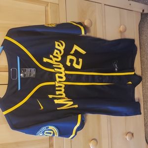 Milwaukee Brewers Adames jersey